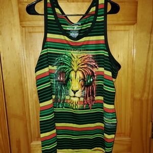 Lion with headphones rosta Tee